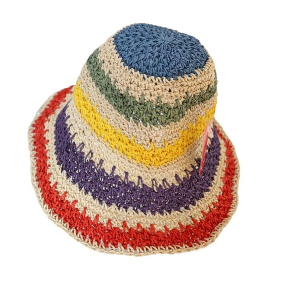 Packable Woven Straw Hat - Picture 2 of 5